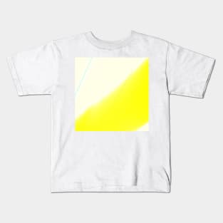 yellow white blue texture abstract Kids T-Shirt